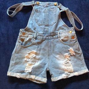 Denim Overalls